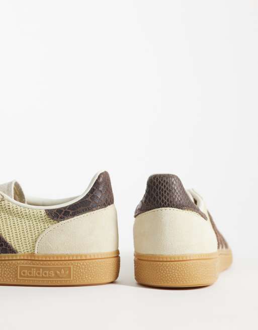 adidas Originals – Handball Spezial – Sneaker in Gelb und Braun mit Gummisohle , 4 von 5