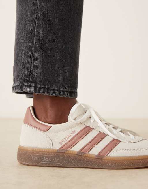 adidas Originals – Handball Spezial – Sneaker in Grau und Rosa mit Gummisohle, 4 von 5