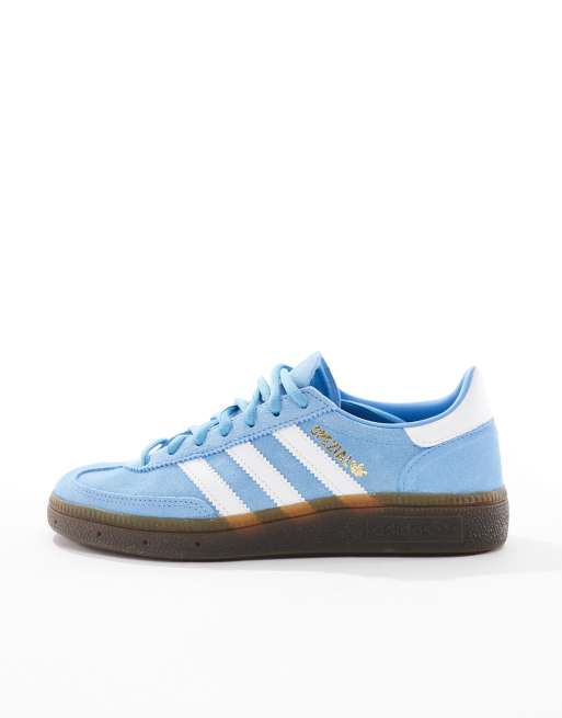 adidas Originals Handball Spezial Sneaker in Hellblau mit Gummisohle