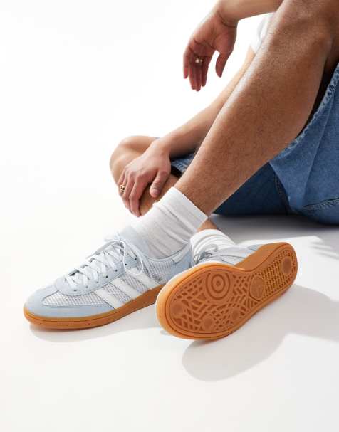 adidas Originals – Handball Spezial – Sneaker in Hellblau und Weiß - view 1