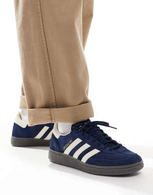 adidas Originals - Handball Spezial - Sneaker in Marineblau mit Gummisohle-Bunt