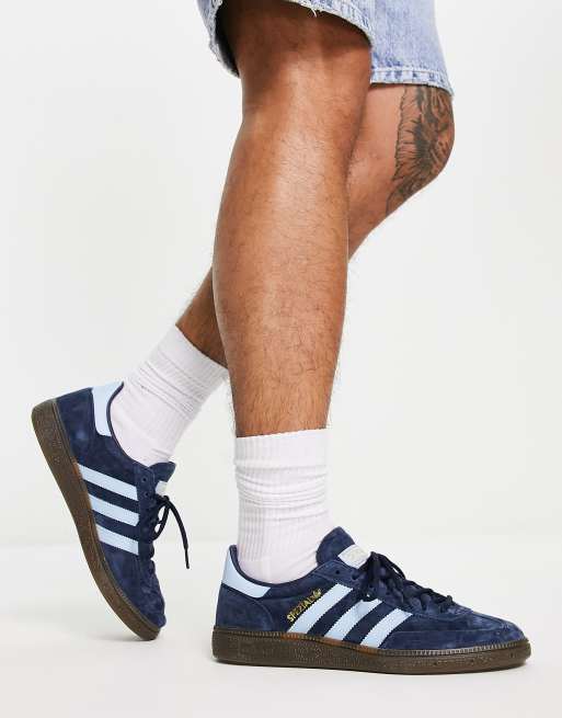 adidas Originals – Handball Spezial – Sneaker in Marineblau und Blau mit  Gummisohle - NAVY