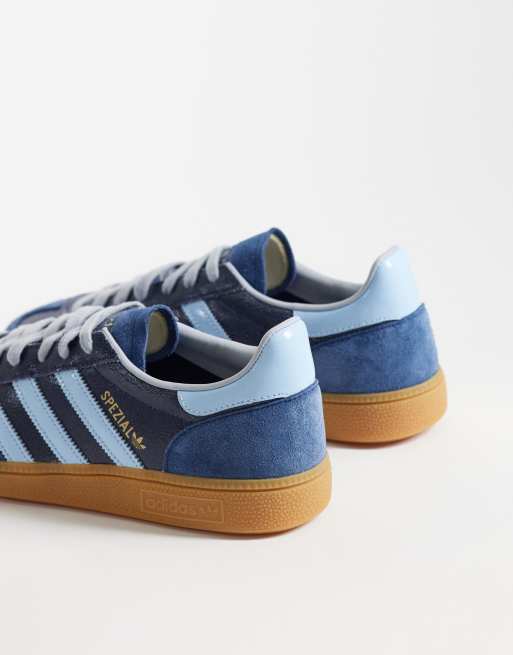 adidas Originals Handball Spezial Sneaker in Marineblau und Metallic-Blau, 2 von 5