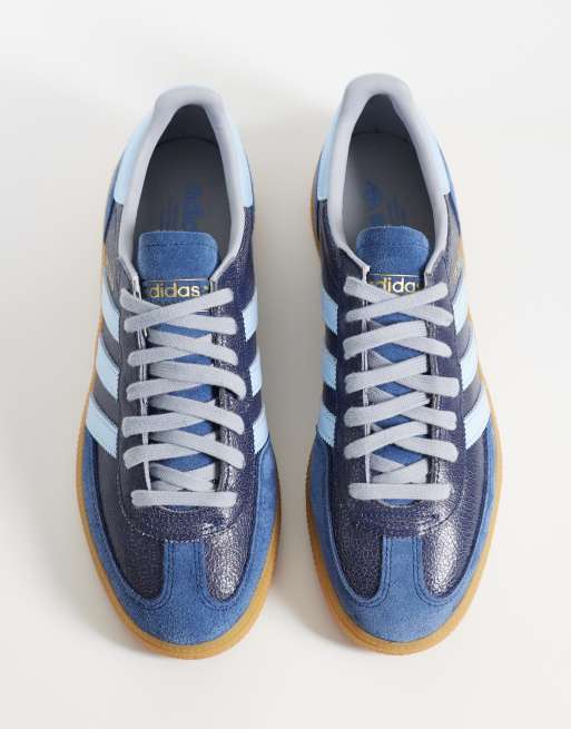 adidas Originals Handball Spezial Sneaker in Marineblau und Metallic-Blau, 3 von 5