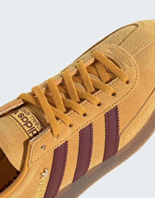 adidas Originals – Handball Spezial – Sneaker in Preloved-Gelb und Burgunderrot, 4 von 5