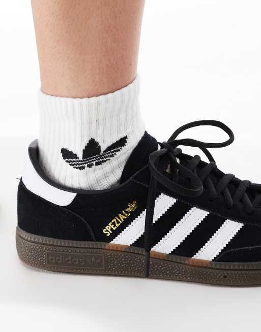 adidas Originals Handball Spezial Sneaker in Schwarz mit Gummisohle ASOS