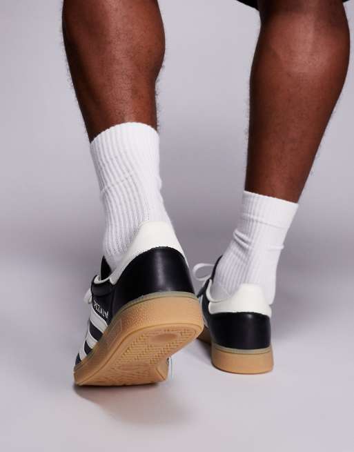 adidas Originals – Handball Spezial – Sneaker in Schwarz und Weiß mit Gummisohle und Ziernaht, 3 von 5
