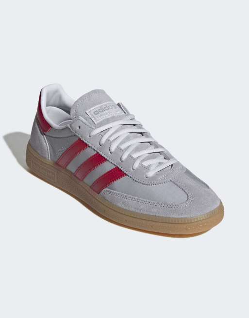 adidas Originals Handball Spezial Sneaker in Silber und Rot, 2 von 4