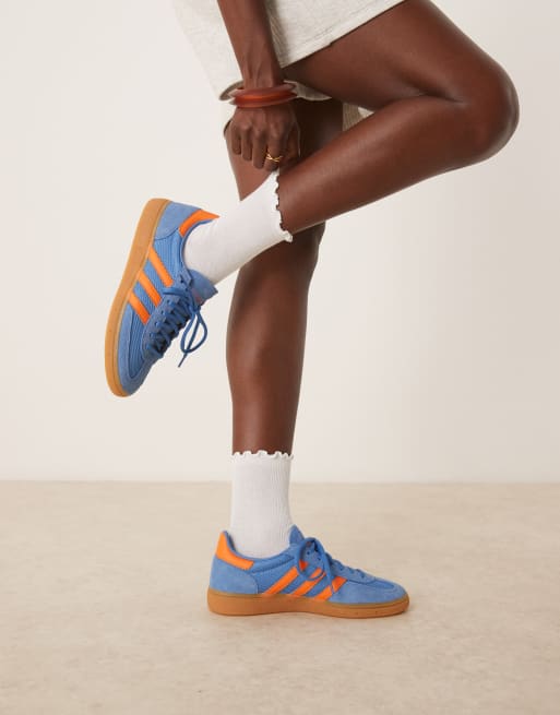 Marrone Outfit Blu E Arancione Adidas Originals Handball Spezial