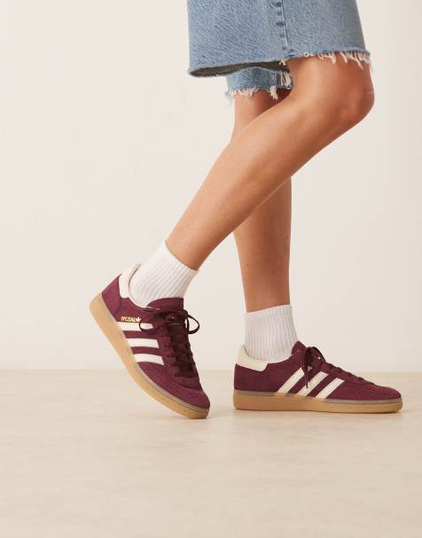 adidas Originals - Handball Spezial - Sneakers color granata e crema con suola in gomma - view 1