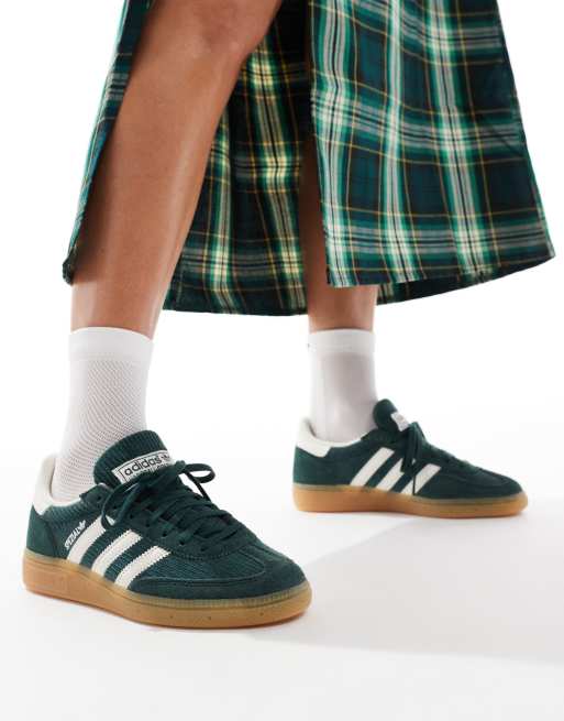 adidas Originals - Handball Spezial - Sneakers i grøn fløjl