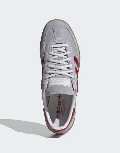 adidas Originals Handball spezial sneakers i silver och rött - view 1