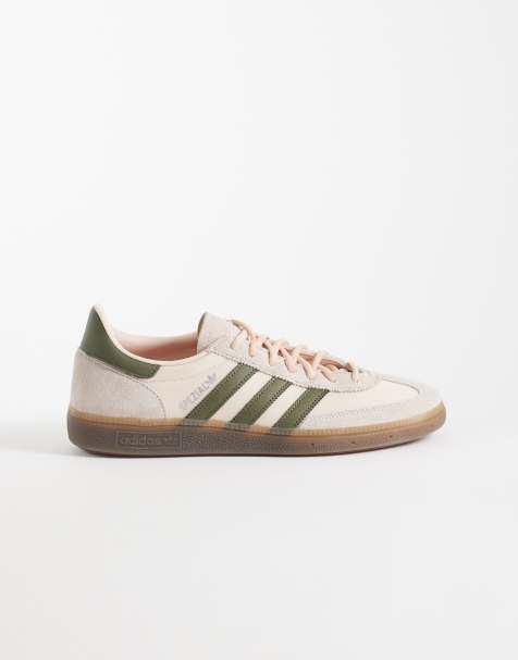 adidas Originals Handball Spezial sneakers in baby pink and khaki green - view 1