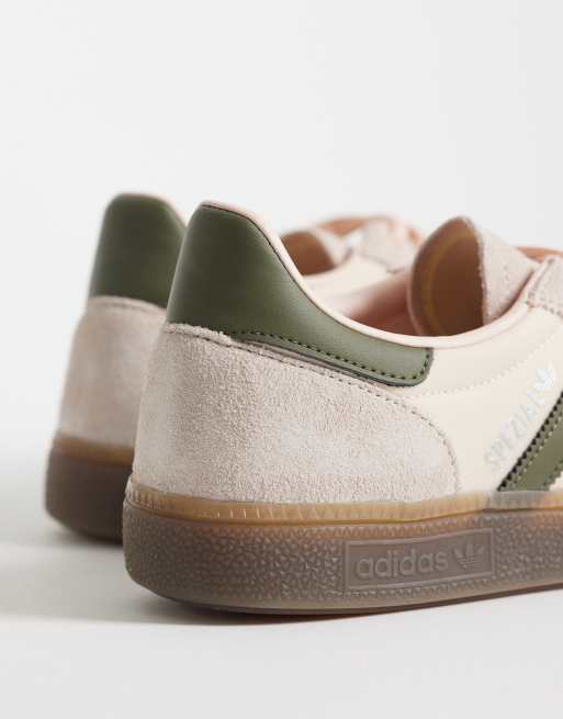 adidas Originals Handball Spezial sneakers in baby pink and khaki