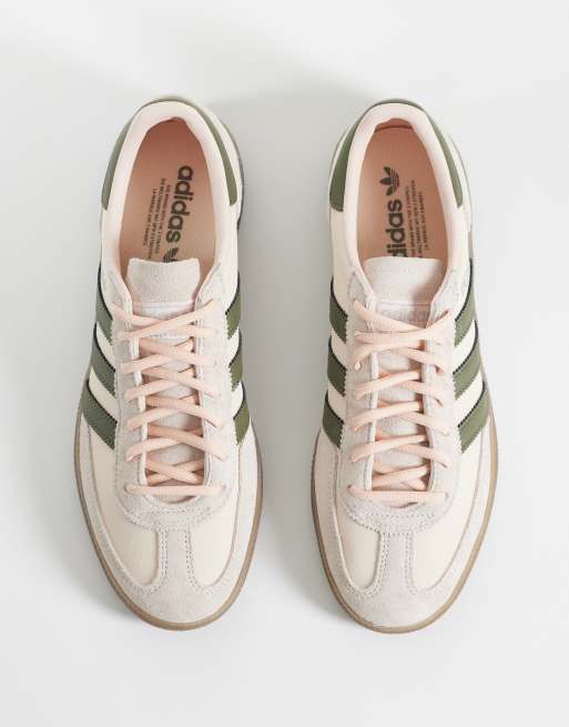 adidas Originals Handball Spezial sneakers in baby pink and khaki