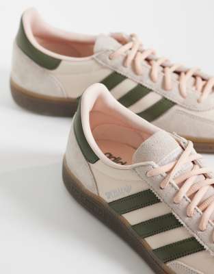 adidas Originals Handball Spezial sneakers in baby pink and khaki