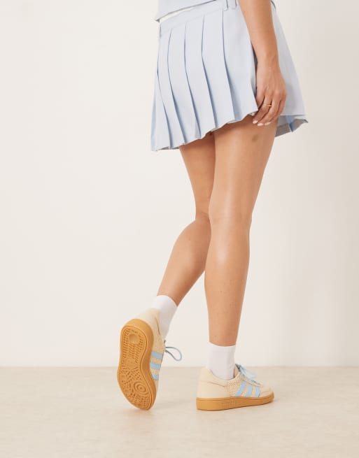 adidas Originals Handball Spezial sneakers in beige and light blue