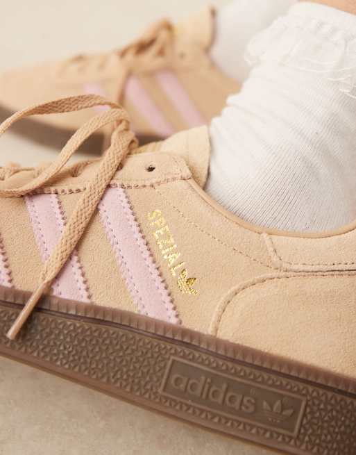 adidas Originals Handball Spezial sneakers in beige and pink