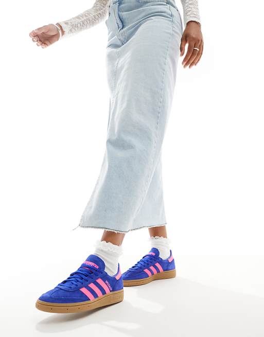 adidas Originals Handball Spezial sneakers in blue and pink adidas Originals Handball Spezial sneakers in blue and pink