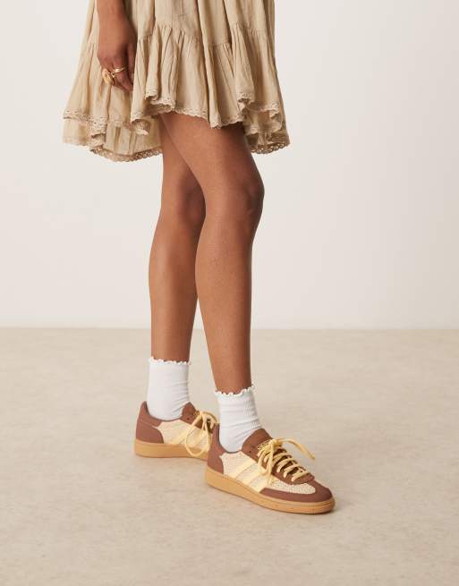 adidas Originals Handball Spezial sneakers in brown and