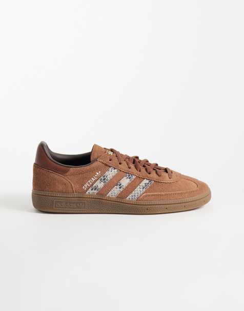 adidas Originals Handball Spezial sneakers in brown with snake detail - view 1