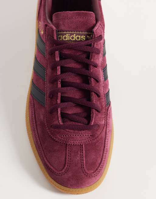 adidas Originals Handball Spezial sneakers in burgundy and black | ASOS
