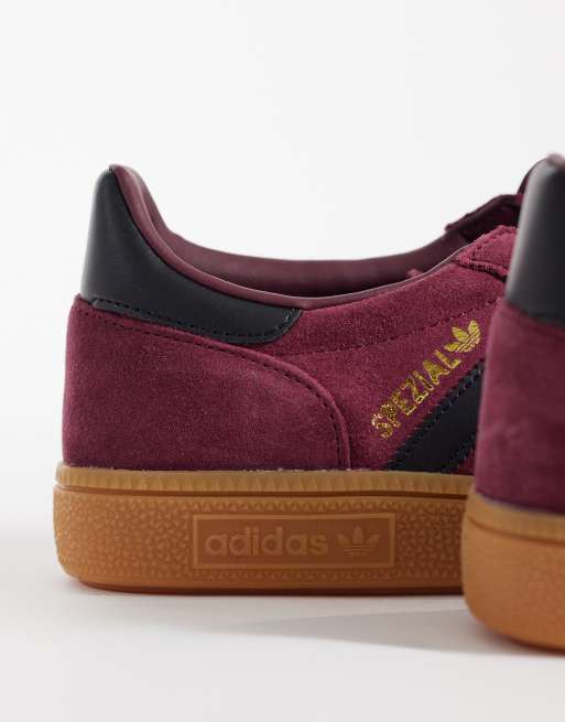 adidas Originals Handball Spezial sneakers in burgundy and black | ASOS