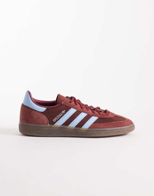 adidas Originals Handball Spezial sneakers in burgundy and blue | ASOS