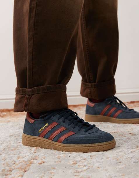 adidas Originals - Handball Spezial - Sneakers in camoscio blu navy e bordeaux - view 1
