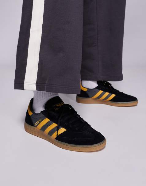 adidas Originals Handball Spezial sneakers in dark gray and yellow - view 1