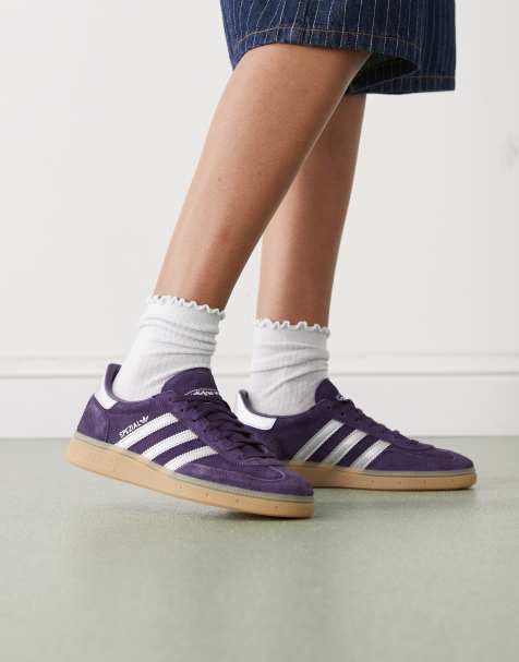 adidas Originals Handball Spezial sneakers in dark purple and silver - view 1