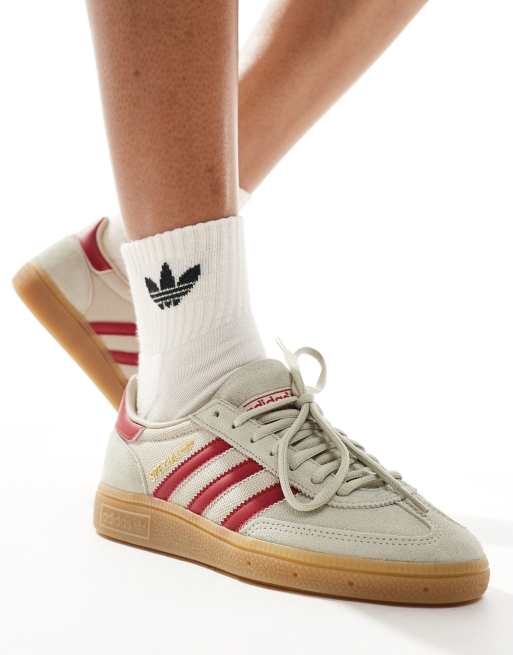 adidas Originals Handball Spezial sneakers in gray and red