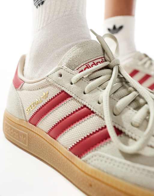 adidas Originals Handball Spezial sneakers in gray and red | ASOS