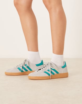adidas Originals Handball Spezial sneakers in gray and turquoise - view 1