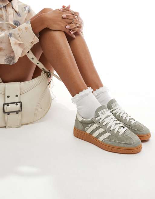 adidas Originals Handball Spezial sneakers in gray and white ASOS