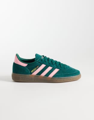 adidas Originals Handball Spezial sneakers in green and pink