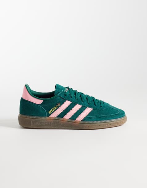 adidas Originals Handball Spezial sneakers in green and pink - view 1