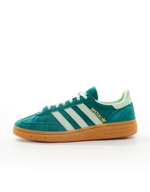 adidas Originals Handball Spezial sneakers in green with gum sole