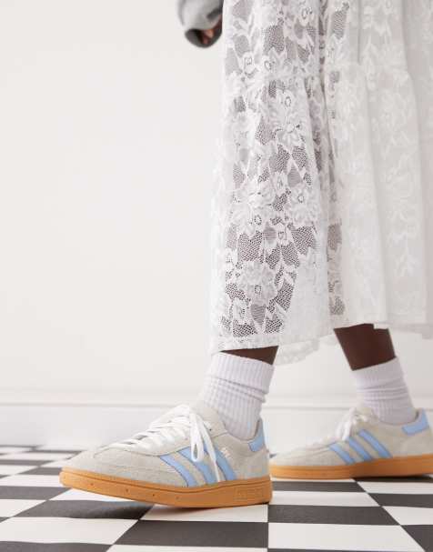 adidas Originals Handball Spezial sneakers in grey and light blue - view 1