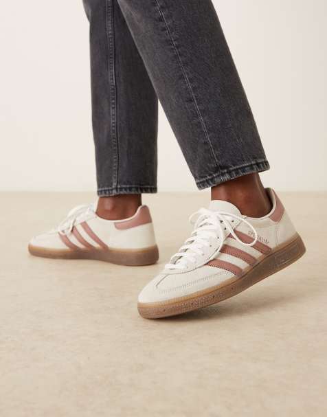 adidas Originals - Handball Spezial - Sneakers in grijs en roze met rubberen zool - view 1