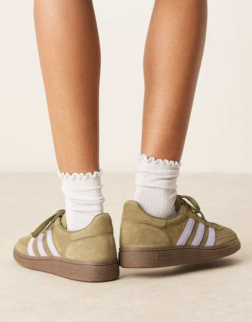 adidas Originals Handball Spezial sneakers in khaki and blue