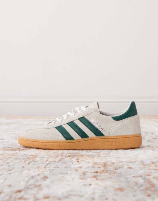 adidas Originals Handball Spezial sneakers in light gray and dark green