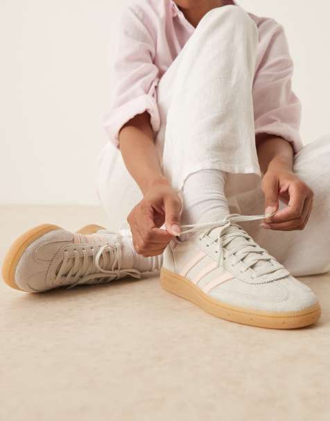 adidas Originals Handball Spezial sneakers in light gray and pink - view 1