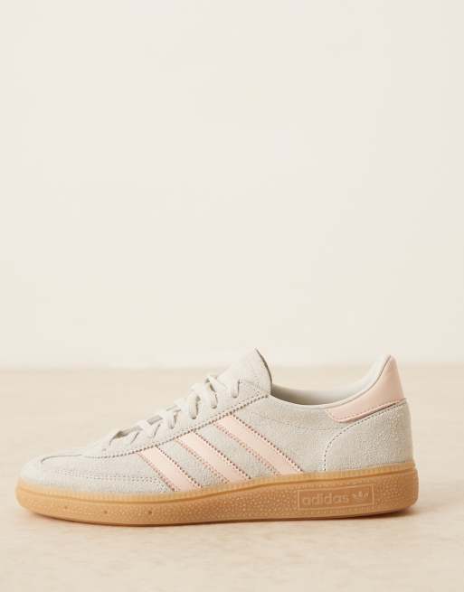 adidas Originals Handball Spezial sneakers in light gray and pink