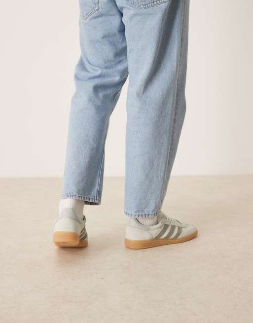 adidas Originals Handball Spezial sneakers in light green and gray