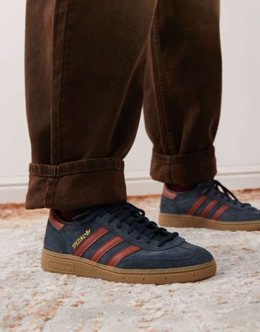 adidas Originals Handball Spezial sneakers in navy and burgundy