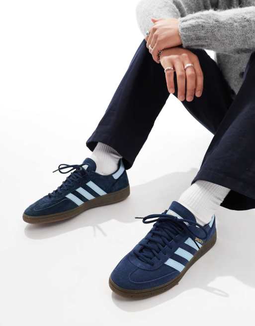 adidas Originals Handball Spezial sneakers in navy and light blue