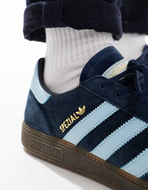 adidas Originals Handball Spezial sneakers in navy and light blue