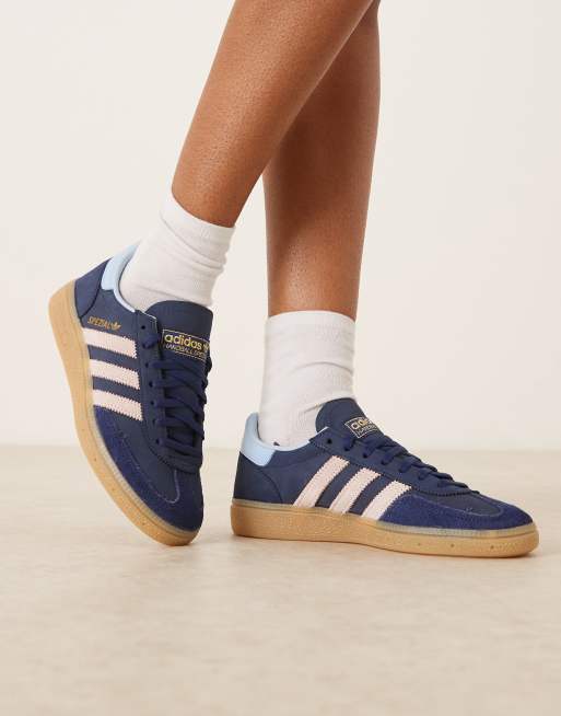 adidas Originals Handball Spezial sneakers in navy and pink