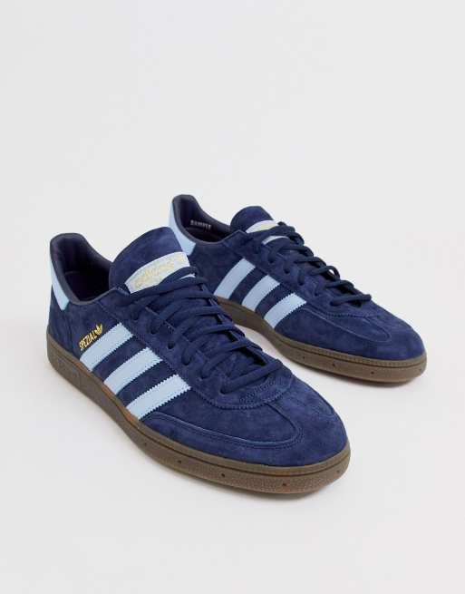 adidas Originals handball spezial sneakers in navy with gum sole